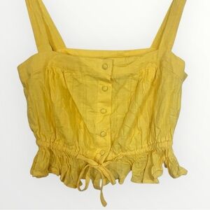 FOREVER 21 Lightweight Yellow Crop Top